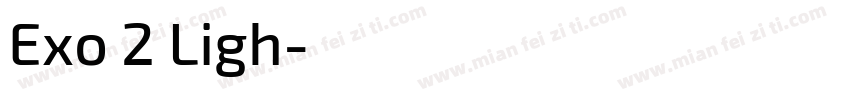 Exo 2 Ligh字体转换